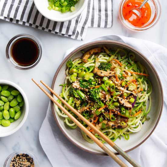 Zucchini Noodle Lo Mein