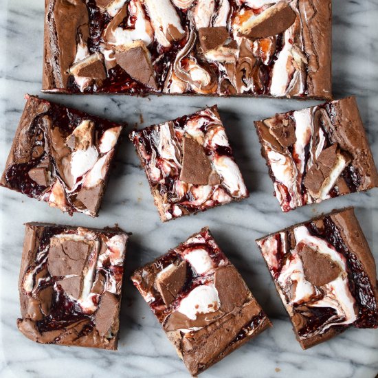 Wagon Wheel Brownies