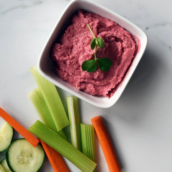 The Prettiest Beet Hummus