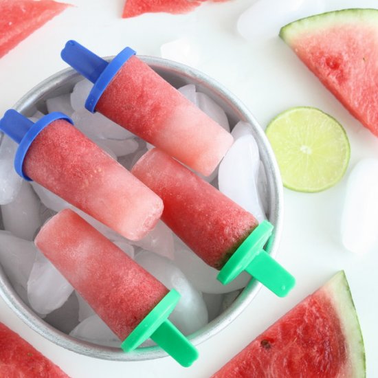 Watermelon Lime Popsicle