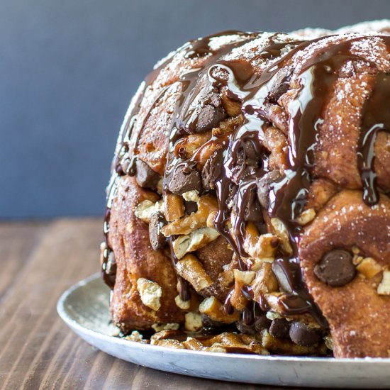 Chocolate Pretzel Monkey Bread