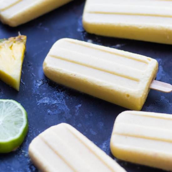 Spicy Pineapple Popsicles