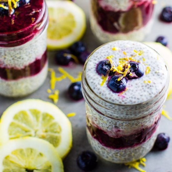 Blueberry Lemon Chia Pudding