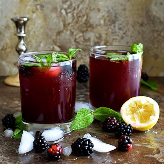 Blackberry Lemon Ginger Cooler