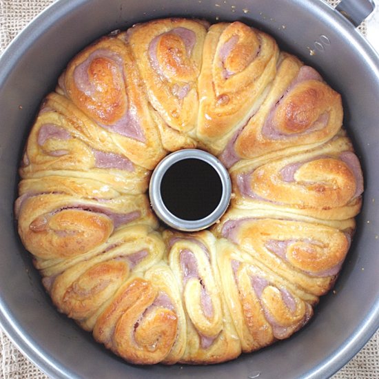 Ube Halaya Spiral Bread