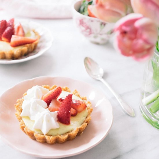 Key Lime Tarts with Strawberries