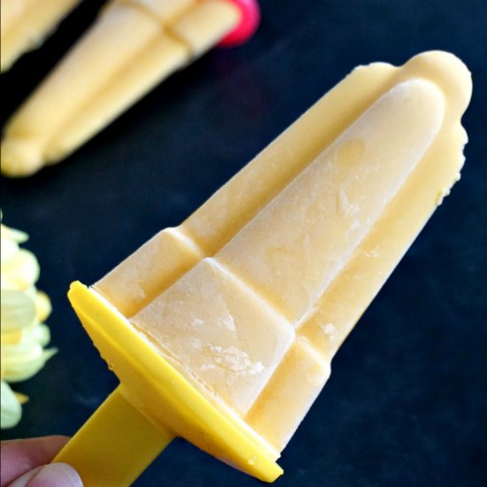 Mango lassi popsicles