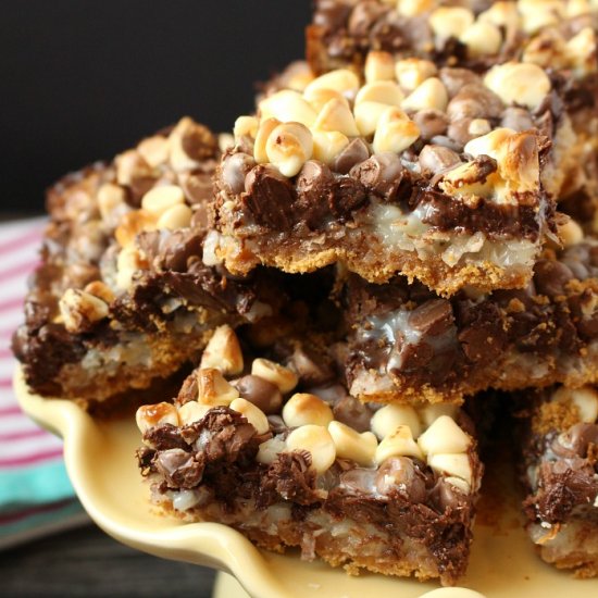 Triple Chocolate Coconut Bars