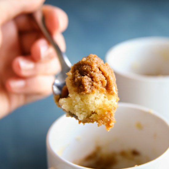 5-Minute Coffee Cake for Two