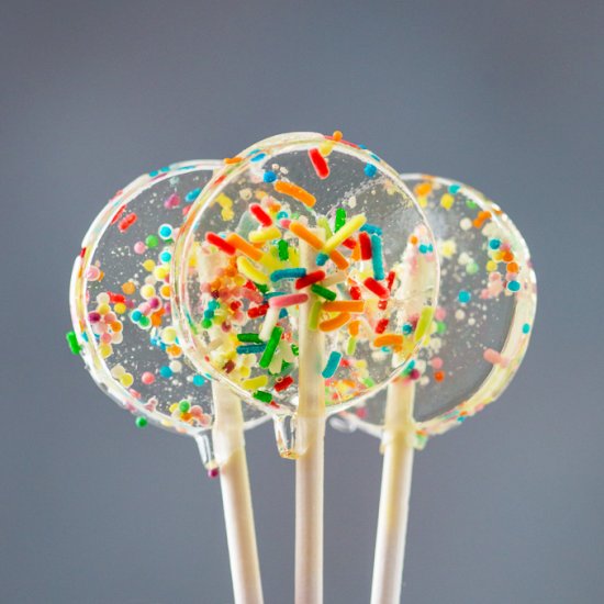 Sprinkle Lollipops