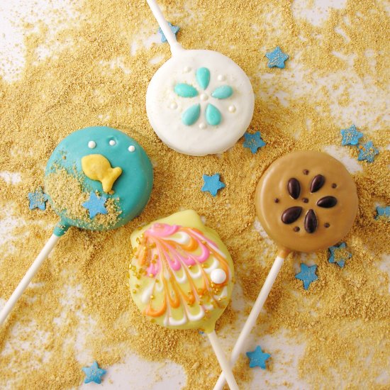 Seashell Oreo Pops