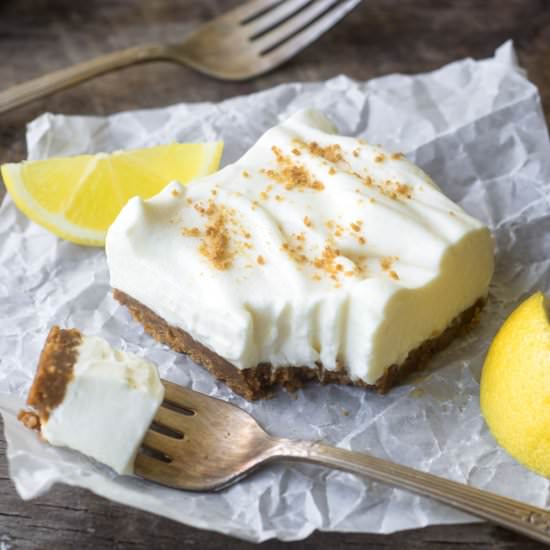 No Bake Lemon Crunch Bars