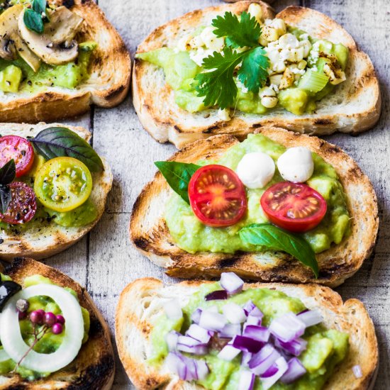 Guacamole Bruschetta Bar