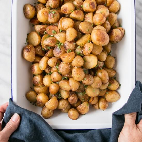 Crispy Salt-and-Vinegar Potatoes