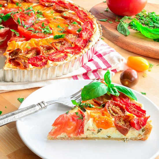 Chèvre and Tomato Tart