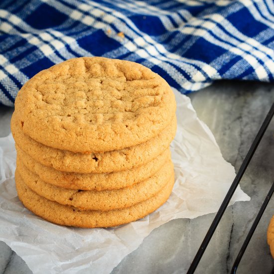 3 Ingredient Peanut Butter Cookies