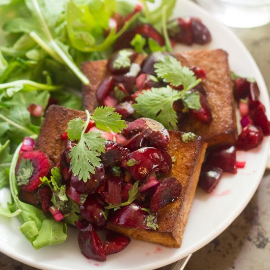 Cedar Plank Grilled Tofu