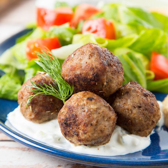 Beef and Lamb Gyro Meatballs