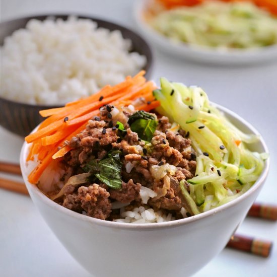 Thai Basil Beef Bowls