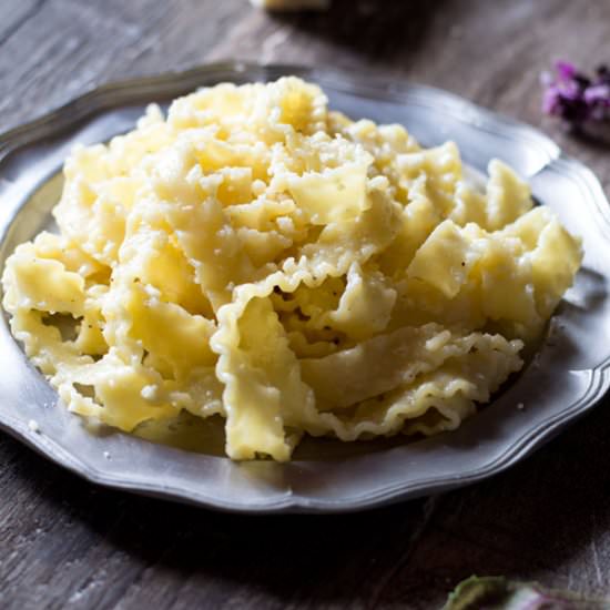 Mafalde with Butter and Parmesan