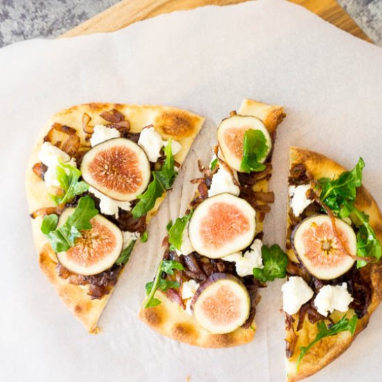 Fig and Goat Cheese Naan Pizza