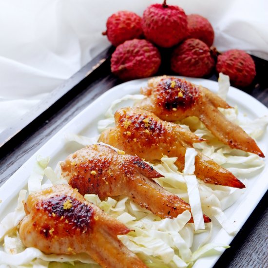 Chicken Wings with Lychee