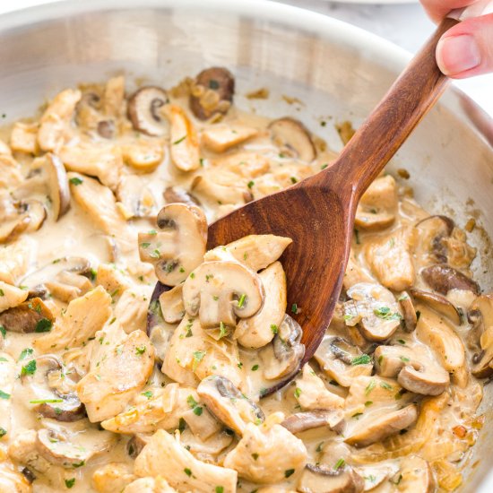 Creamy Mushroom Chicken Pasta