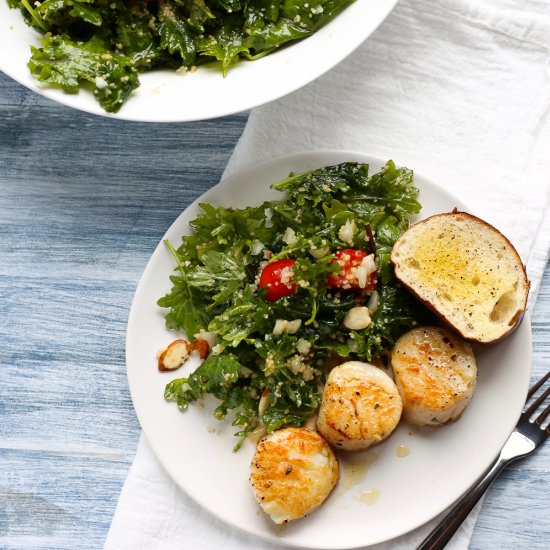 Simple Kale and Coucous Salad