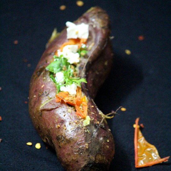 Baked Stuffed Sweet Potatoes