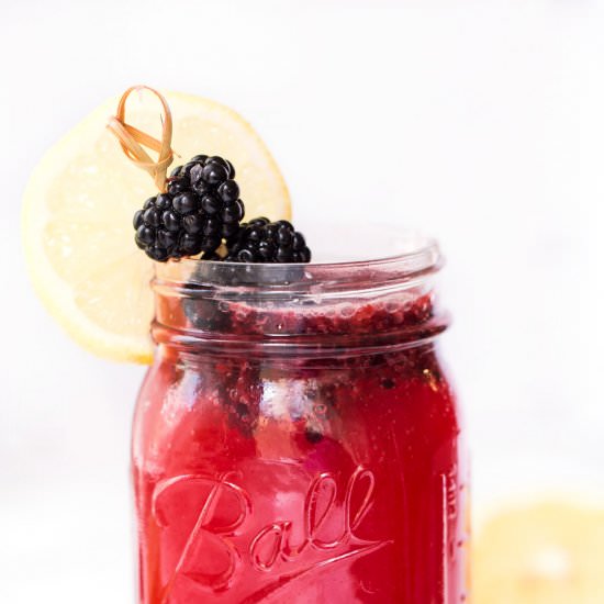 Sparkling Blackberry Lemonade