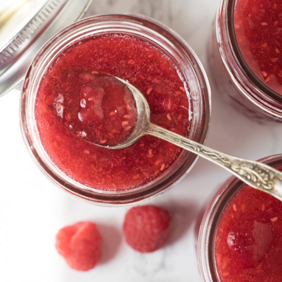 Red Raspberry Freezer Jam