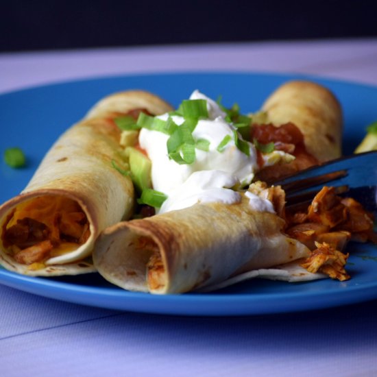 Chicken Enchilada Flautas