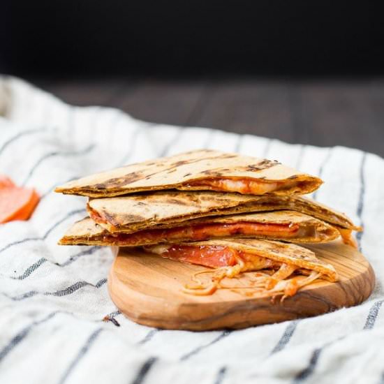 Grilled Pizza Quesadilla