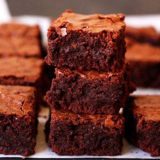 Chewy fudgy moist brownies