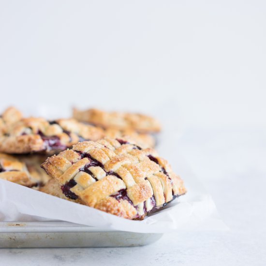 Berry, Cherry and Rhubarb handpies