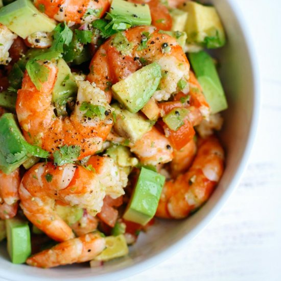 Shrimp Avocado Summer Salad