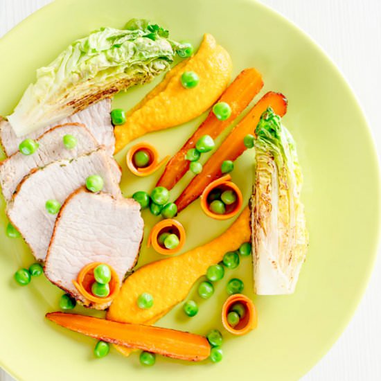 Roasted Pork Loin with Carrot