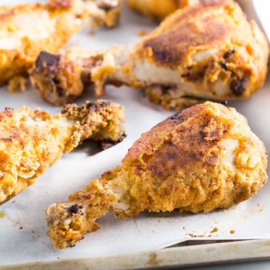 Oven Fried Chicken Drumsticks