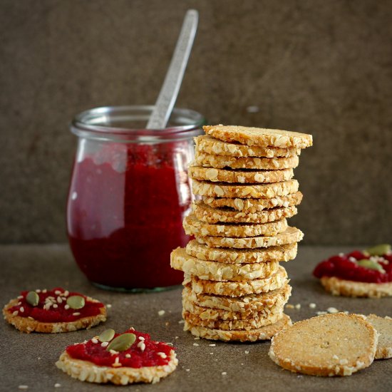 Homemade Wholegrain Ajwain crackers