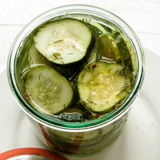 Easy Refrigerator Dill Pickles