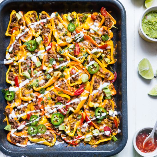 Mexican Mini Bell Pepper Nachos