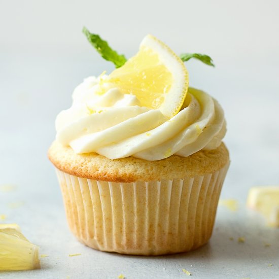 Lemon Cupcakes with Lemon Frosting