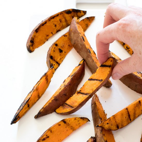 Grilled Sweet Potato Wedges