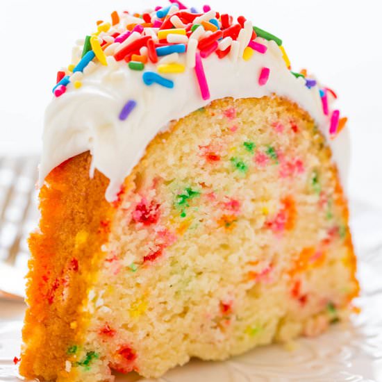 Easy Homemade Funfetti Bundt Cake