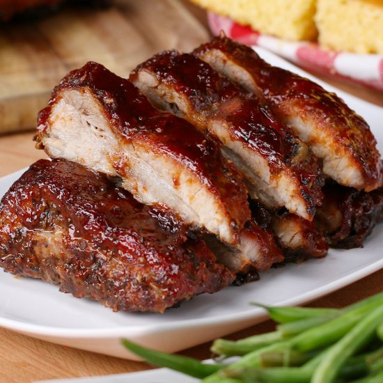 One-Pan BBQ Baby Back Ribs