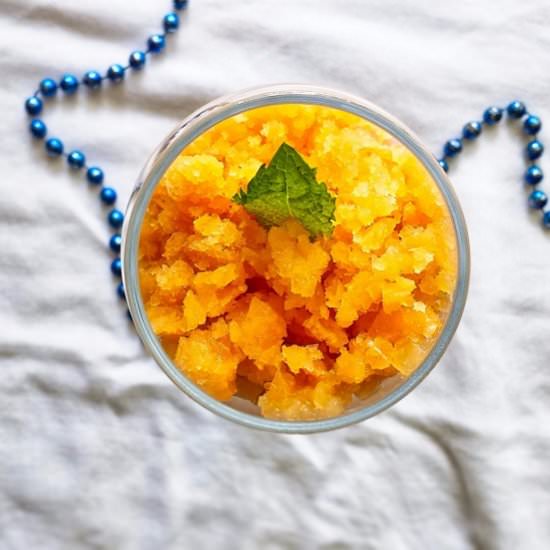 Peach Lime Granita