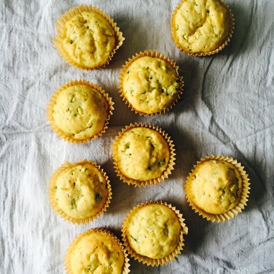 Zucchini Muffins with Olive Oil