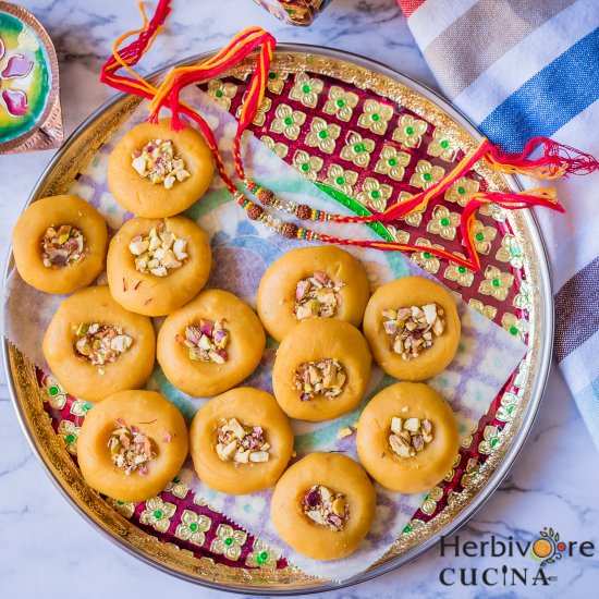 Instant Microwave Kesar Peda