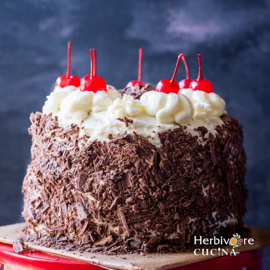 Eggless Black Forest Cake