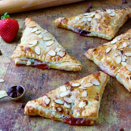 Chocolate Strawberry Turnovers